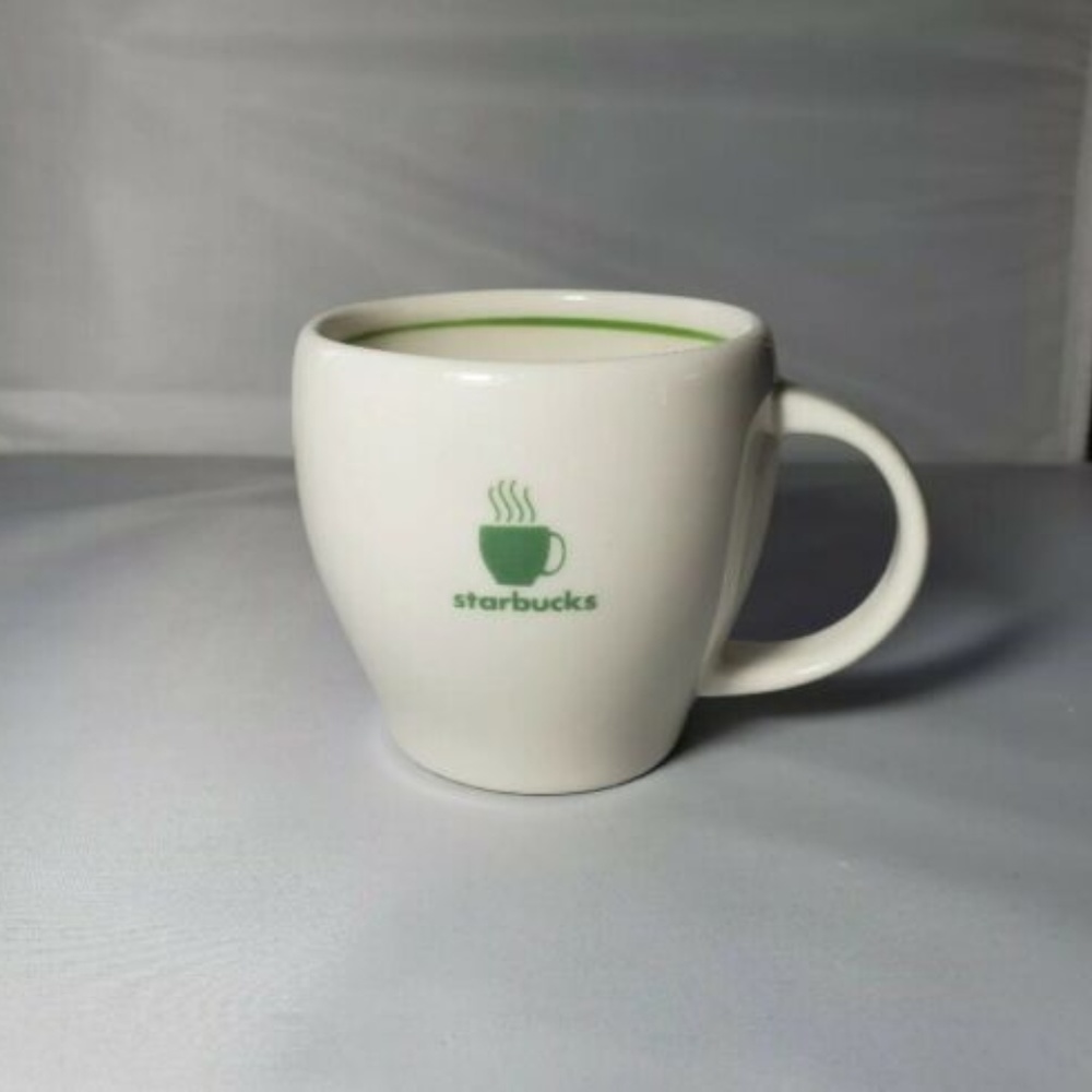 Starbucks Barista 2003 Coffee Mug White Green